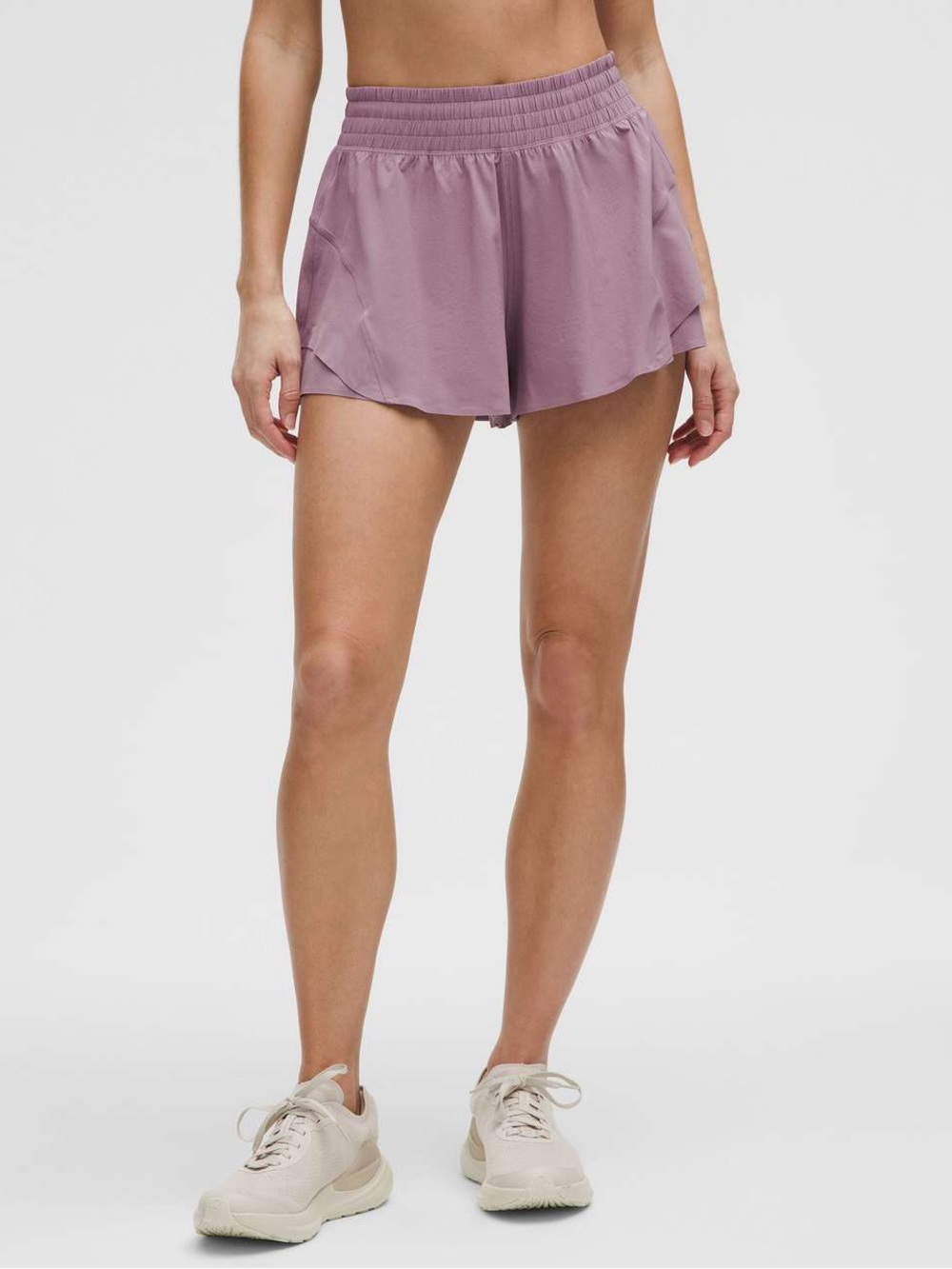 Lululemon Lavender Lux Shake It Out High-Rise Running Shorts Small Sporty